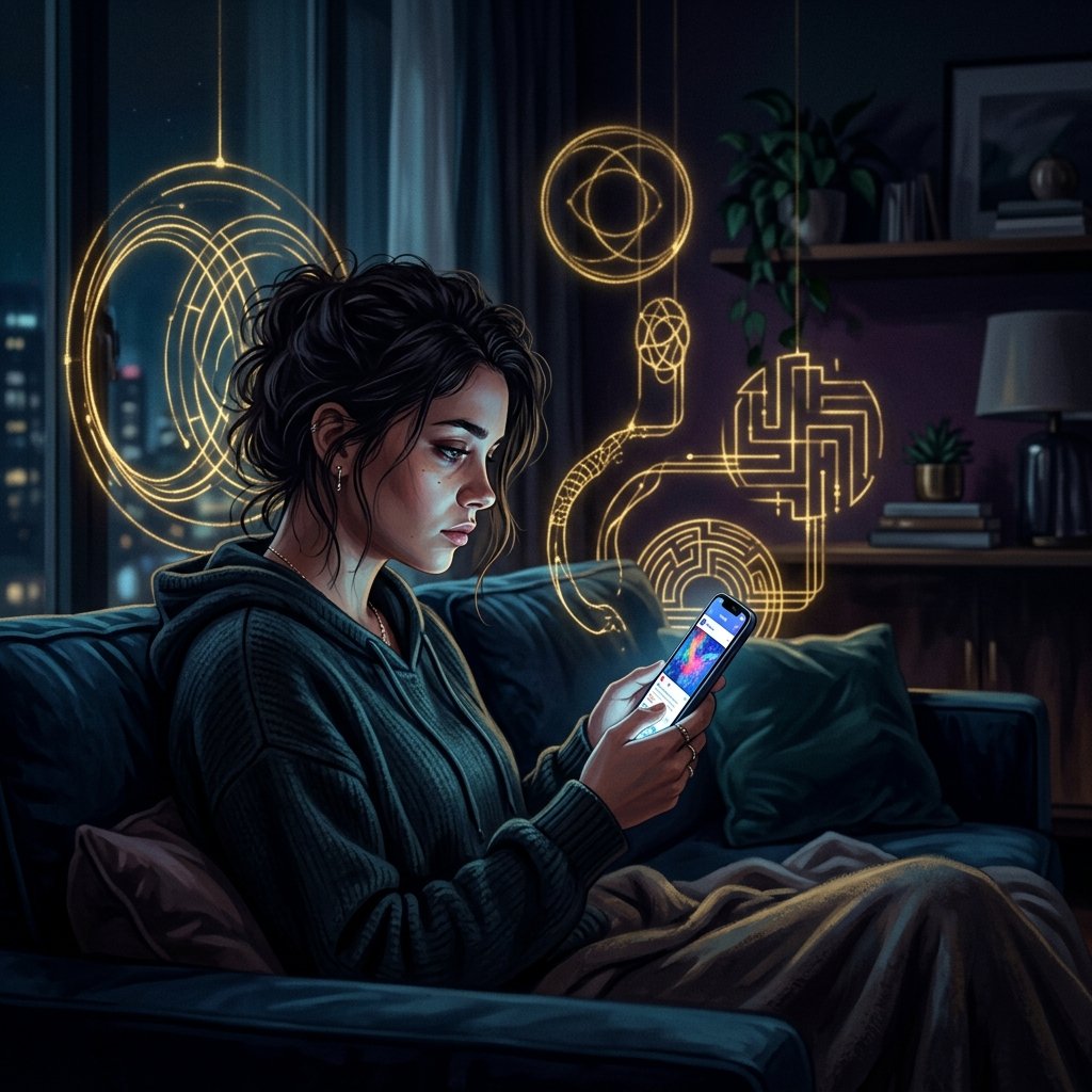 Ilustração: O paradoxo da busca por prazer e o alívio do vazio digital