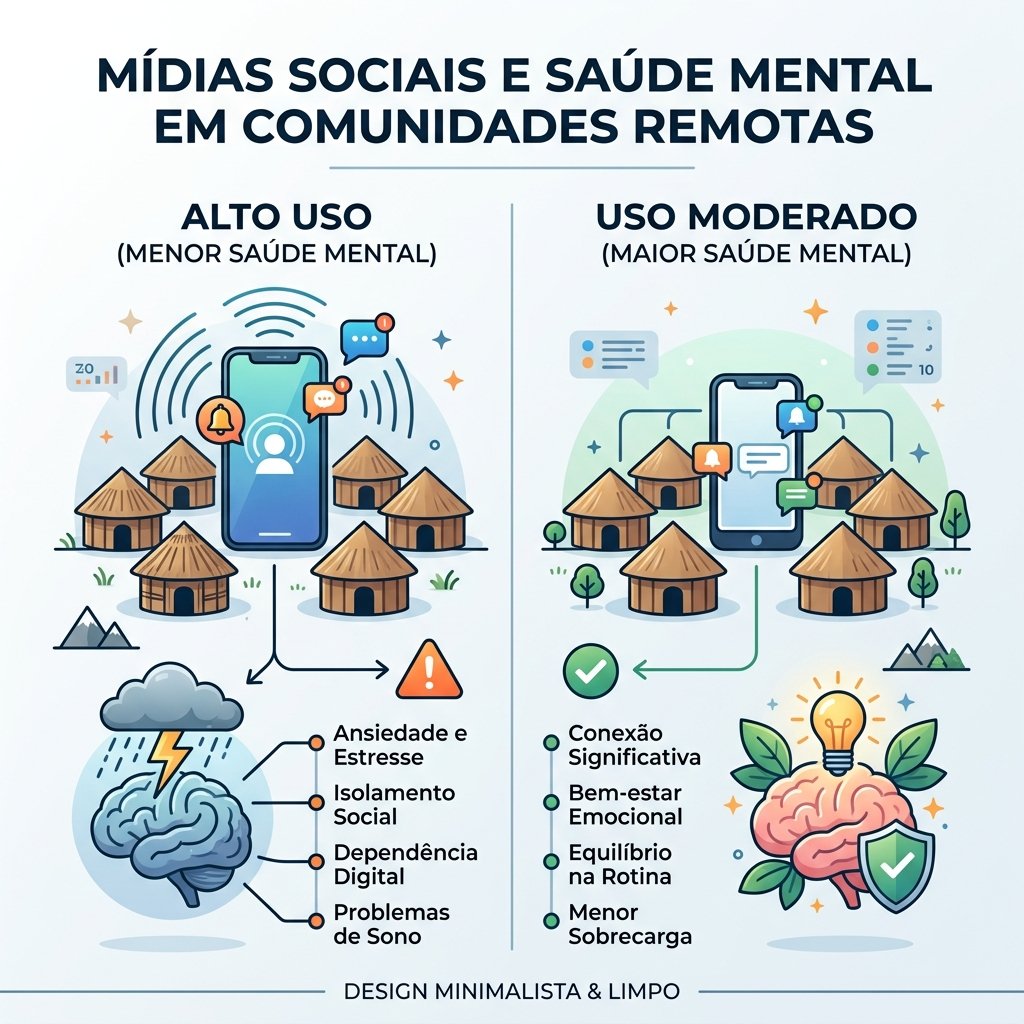 Infográfico: Redes Sociais e Saúde Mental