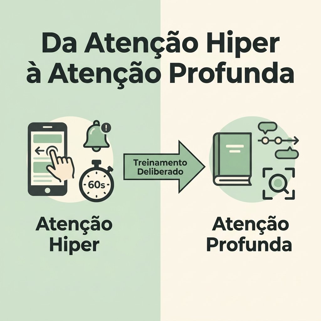 Infográfico: Da Atenção Hiper à Atenção Profunda